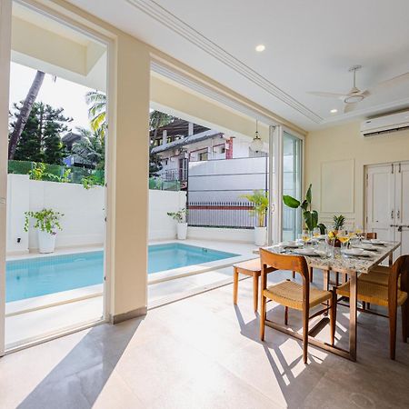 Elivaas 4 Bhk Villa Near Beach With Private Pool & Bar - Casa Boa Vida Candolim Eksteriør bilde