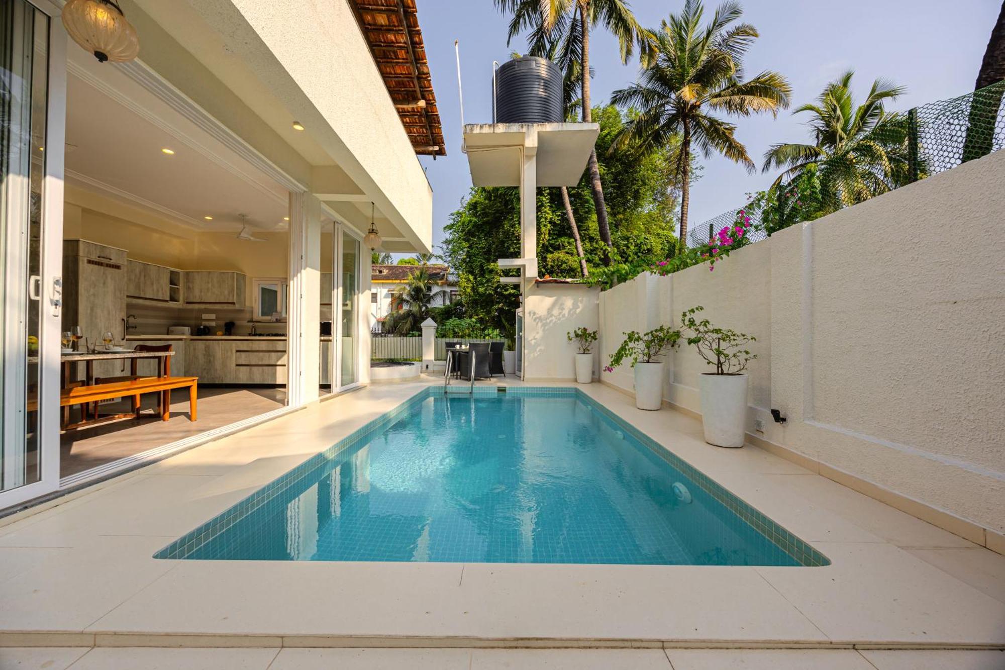 Elivaas 4 Bhk Villa Near Beach With Private Pool & Bar - Casa Boa Vida Candolim Eksteriør bilde