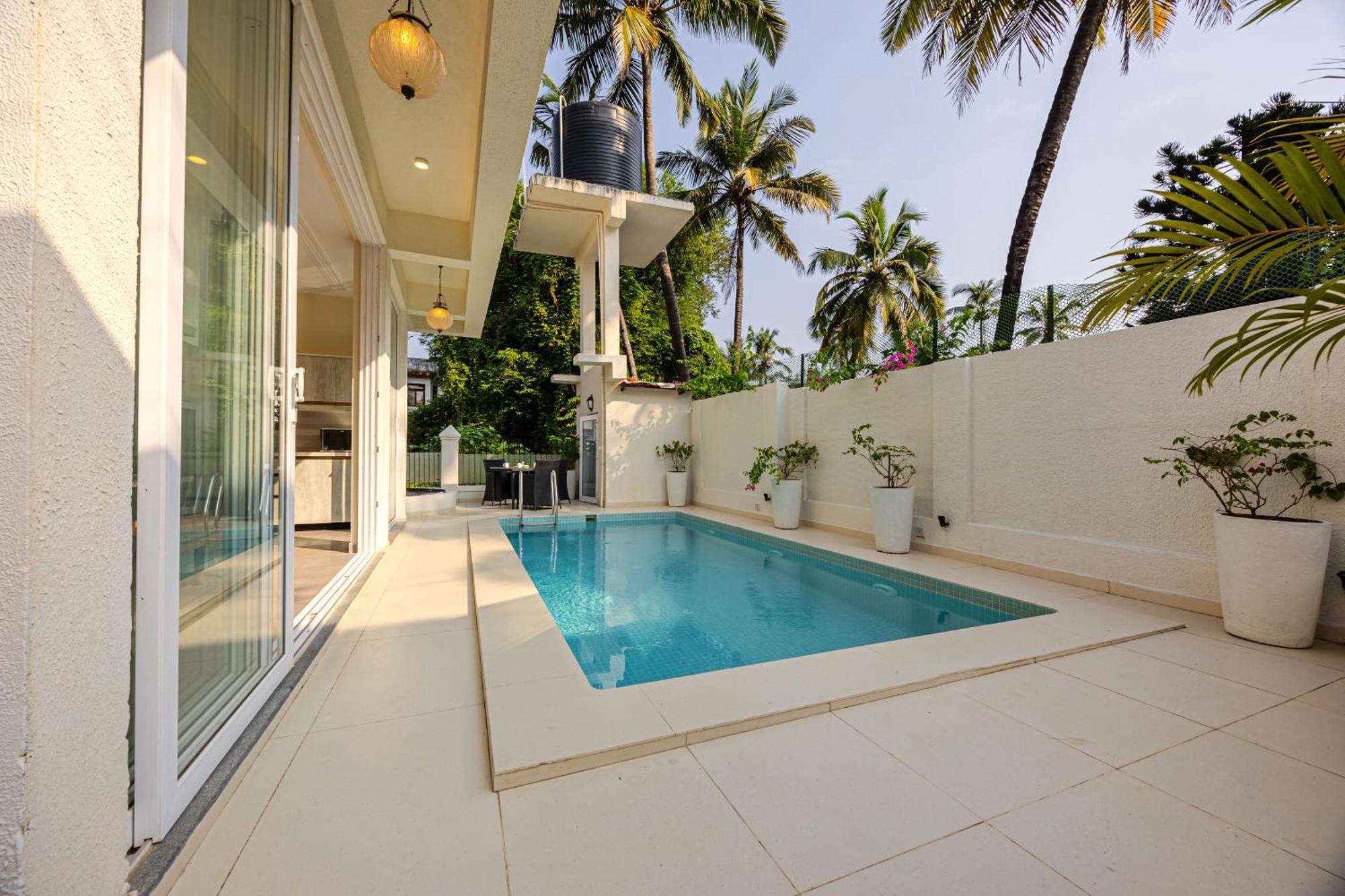 Elivaas 4 Bhk Villa Near Beach With Private Pool & Bar - Casa Boa Vida Candolim Eksteriør bilde