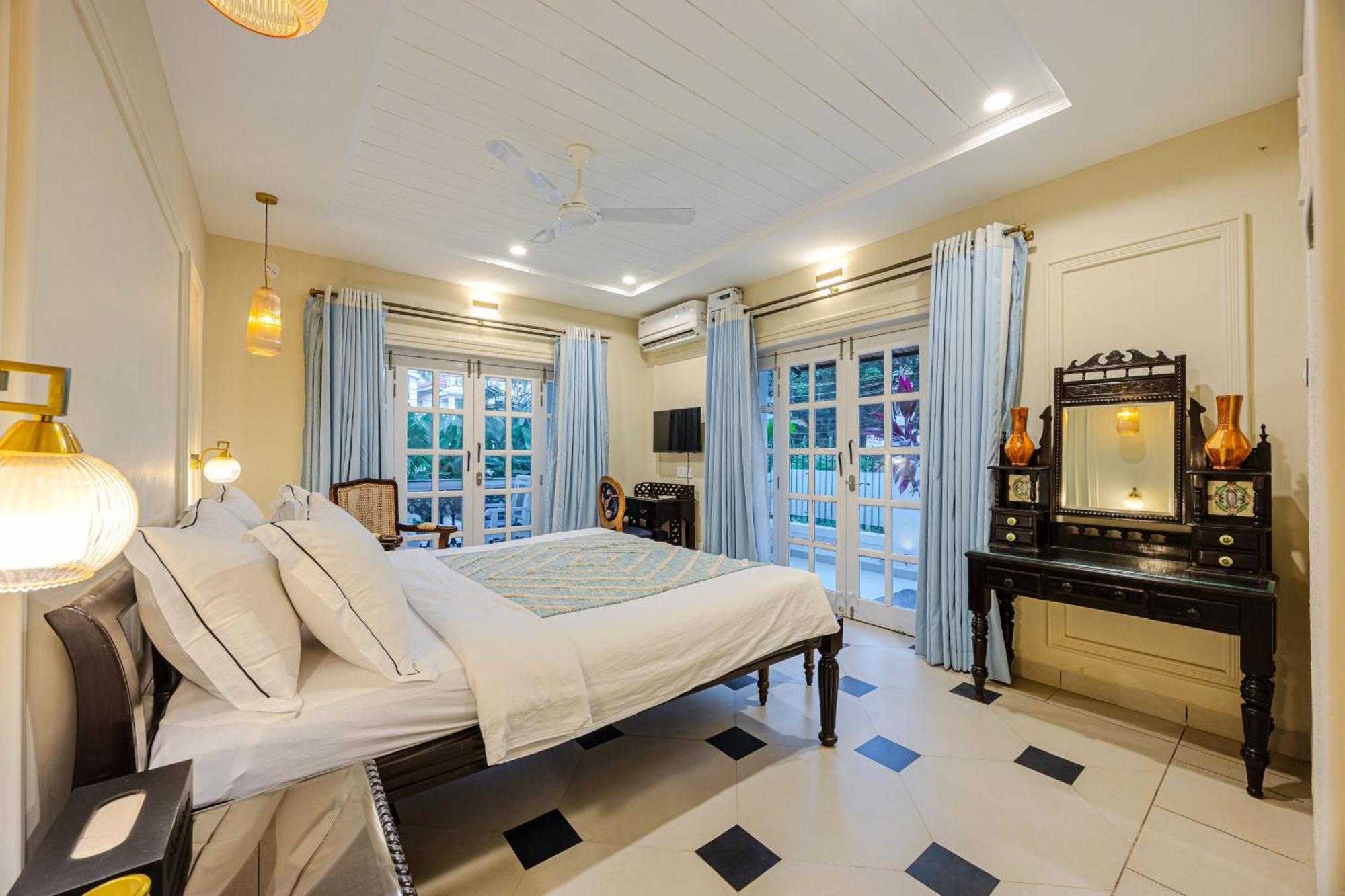 Elivaas 4 Bhk Villa Near Beach With Private Pool & Bar - Casa Boa Vida Candolim Eksteriør bilde