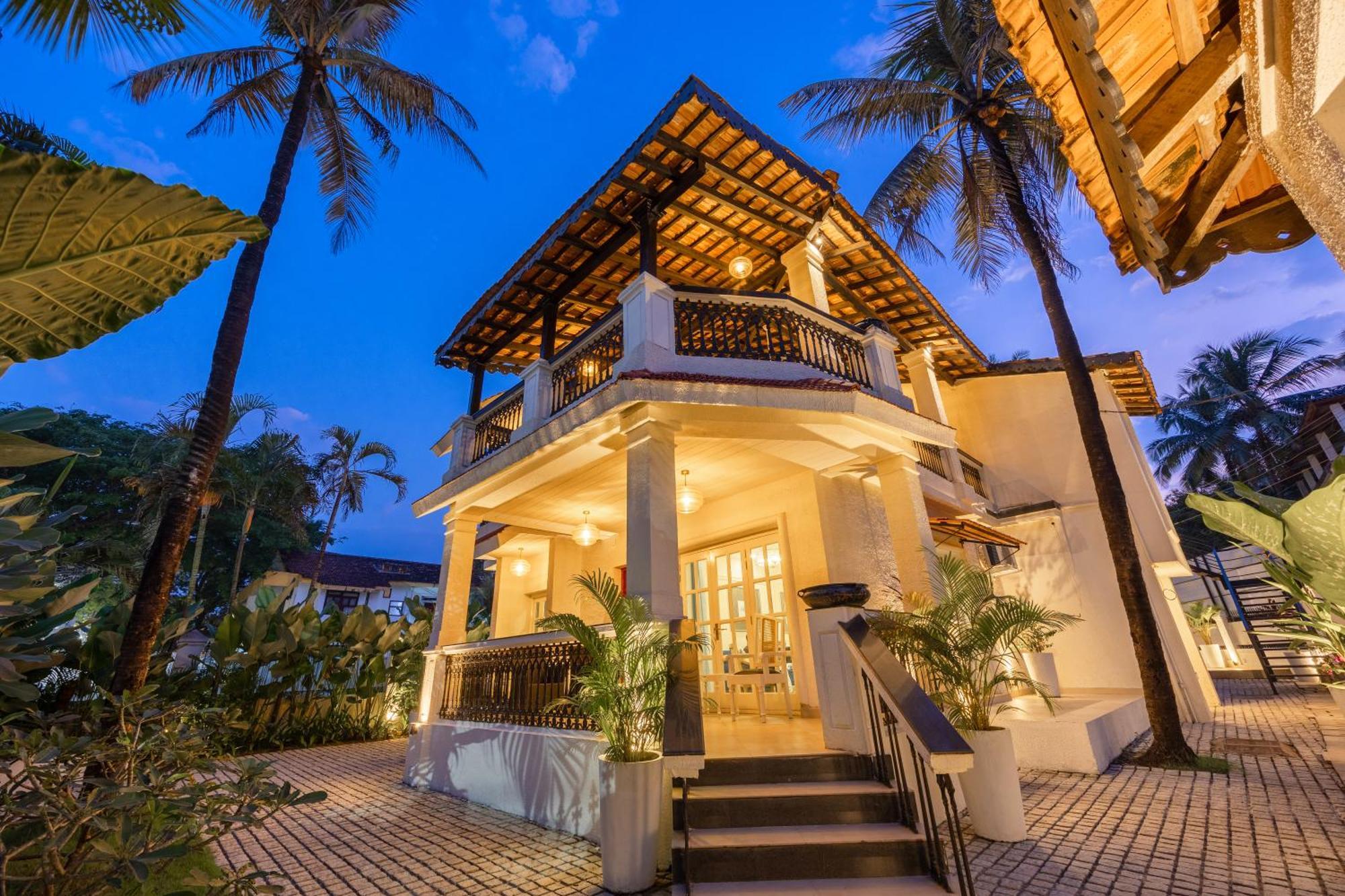 Elivaas 4 Bhk Villa Near Beach With Private Pool & Bar - Casa Boa Vida Candolim Eksteriør bilde