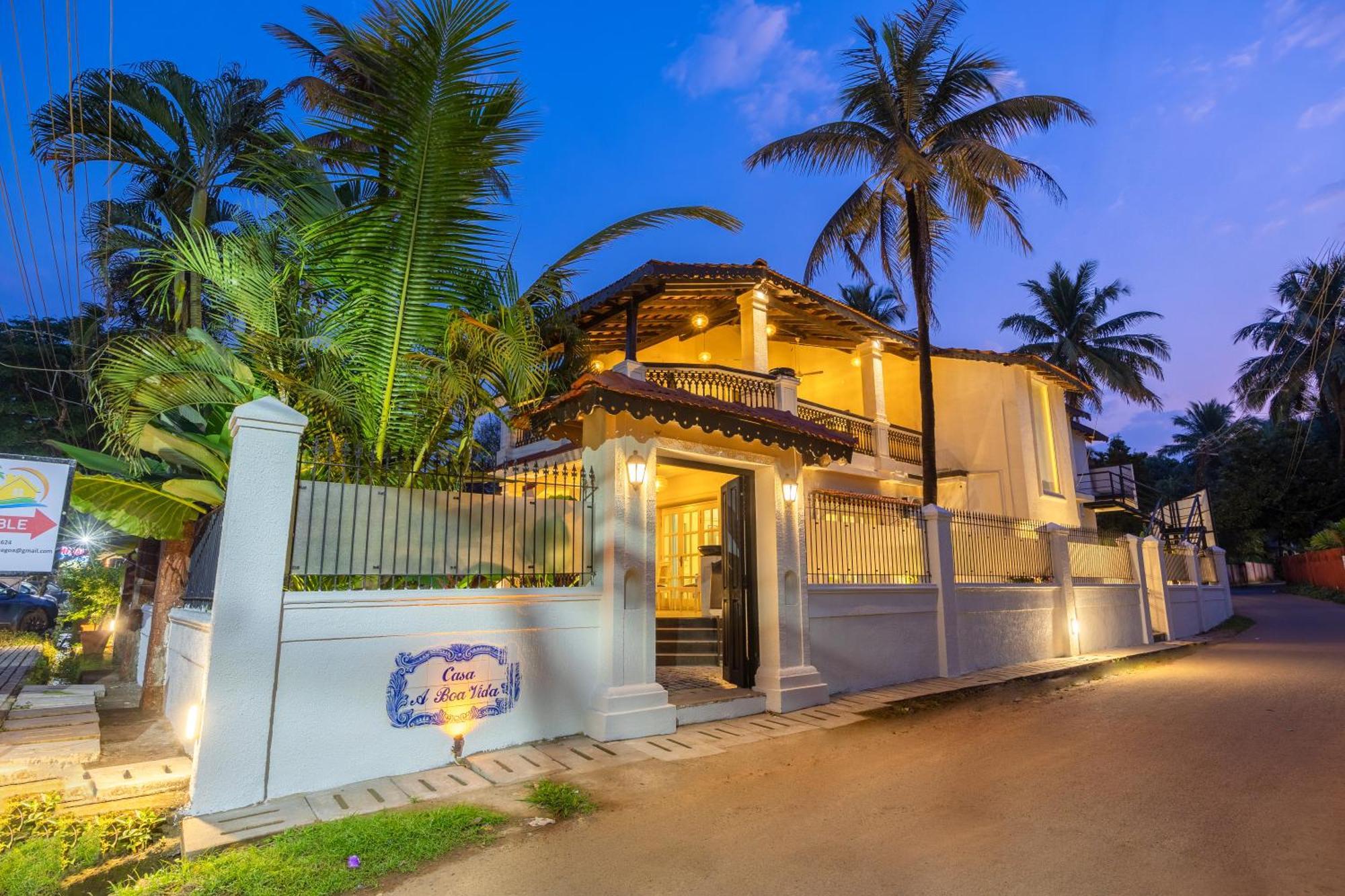 Elivaas 4 Bhk Villa Near Beach With Private Pool & Bar - Casa Boa Vida Candolim Eksteriør bilde